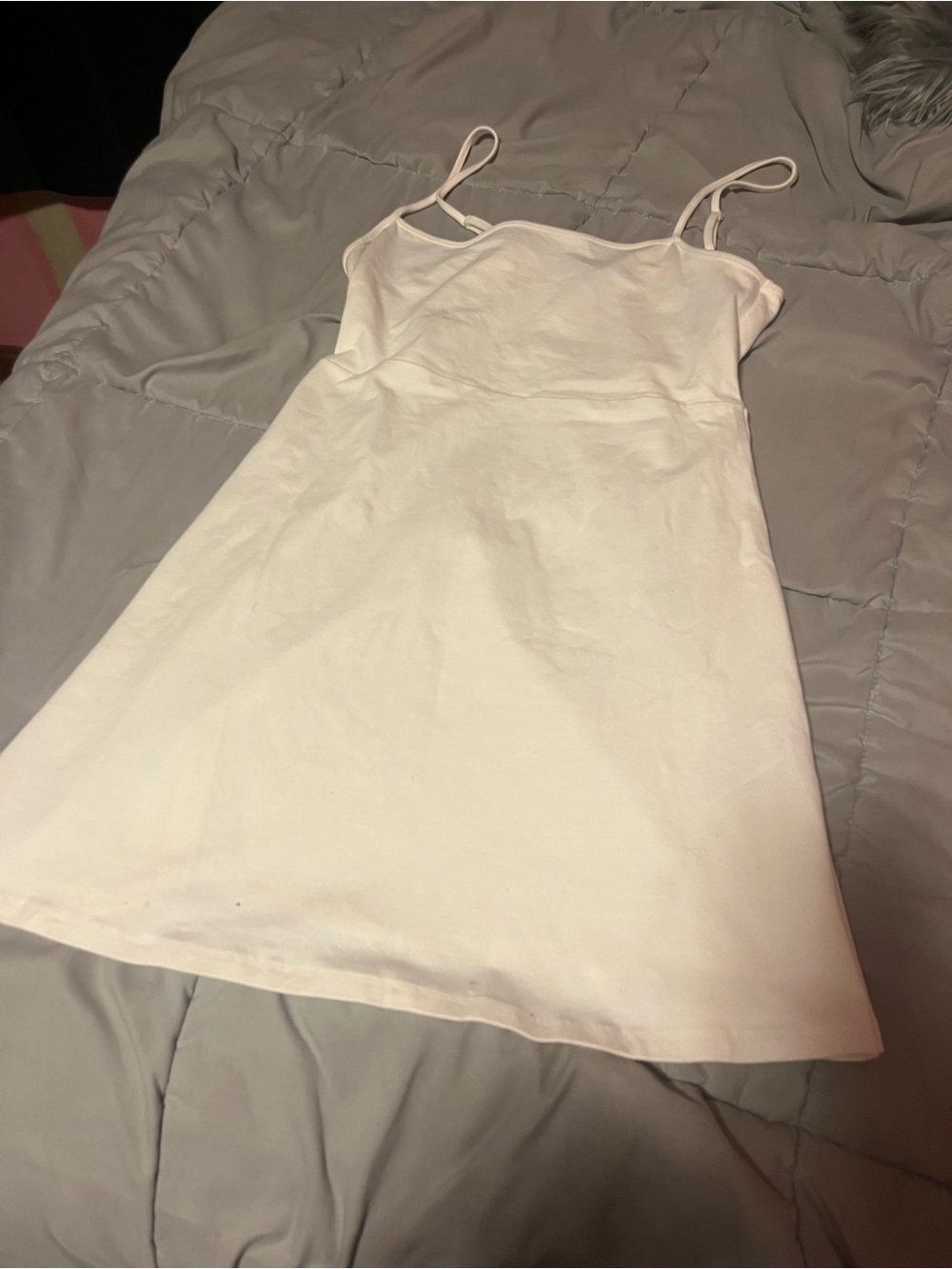 Forever 21 White Spaghetti Strap Slip Dress
